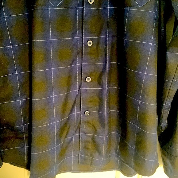 DIXXON Blue and Black Plaid Casual Button Down Shirt - Picture 5 of 10